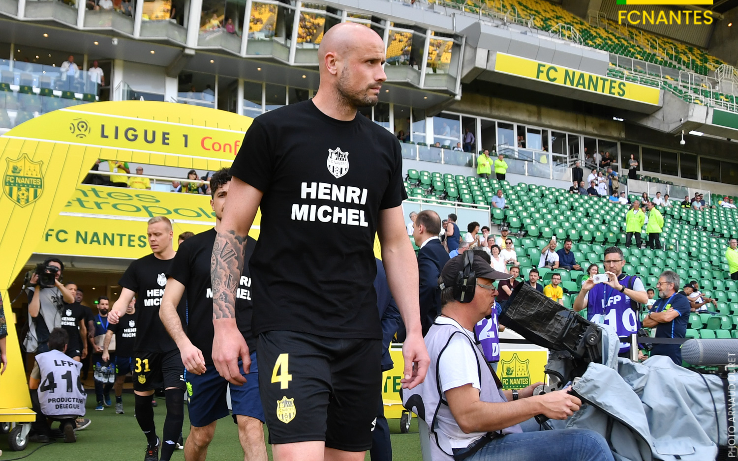 Maillot FC Nantes Hommage Henri Michel – Match Worn – Occasion
