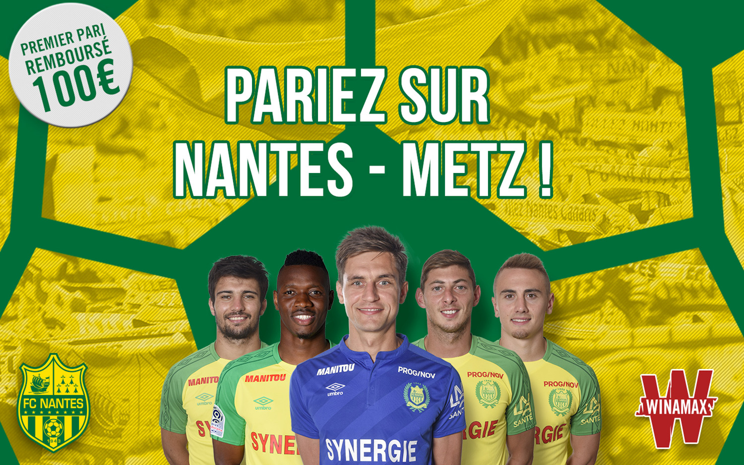 FC Nantes Victoire de Nantes ? Misez 100 € et remportez 162€