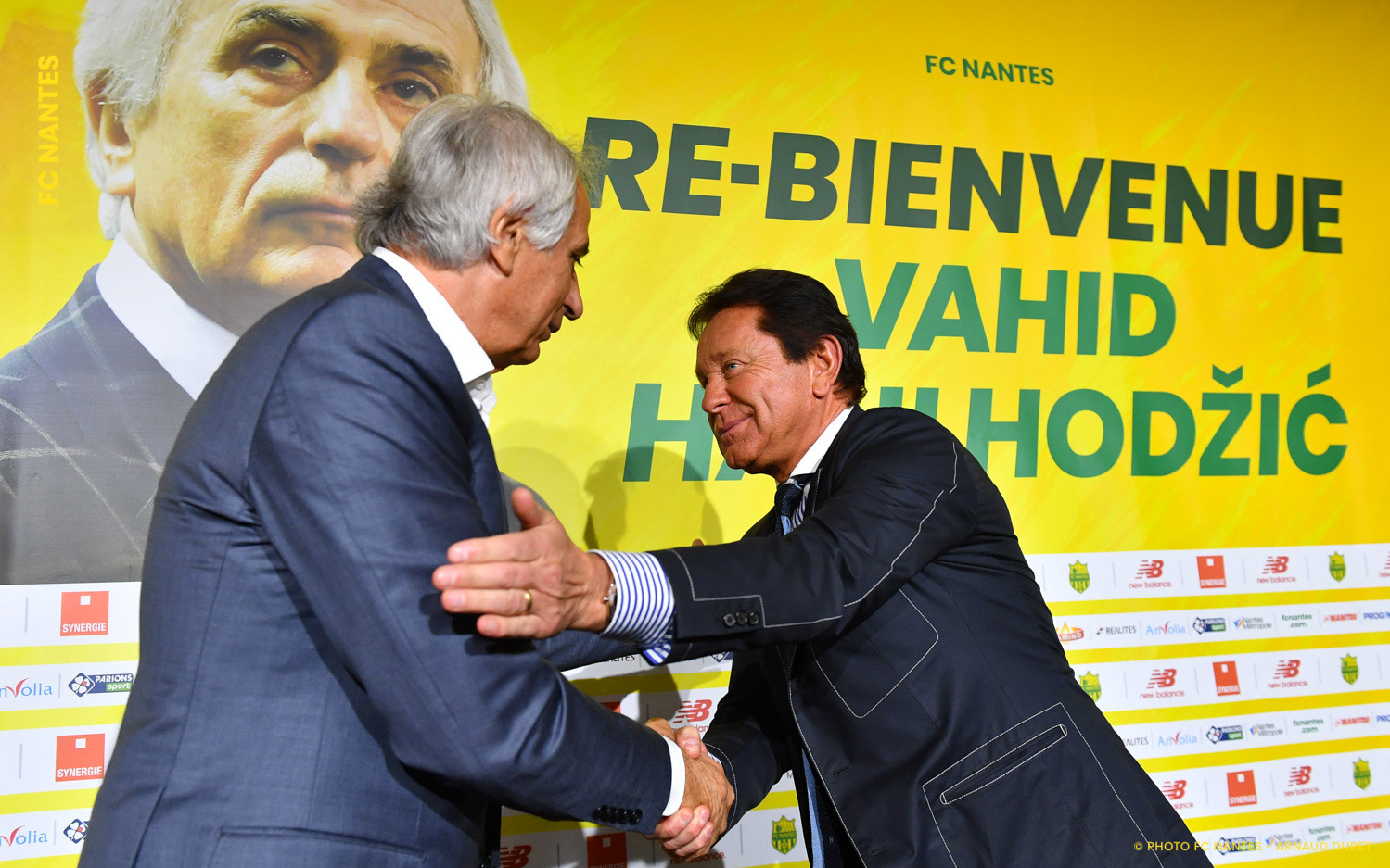 Photo Ancienne Du FC Nantes – Joueur Vahid Halilhodžić – Vintage, Origine France, Pièce Collector Pour Fans De Foot