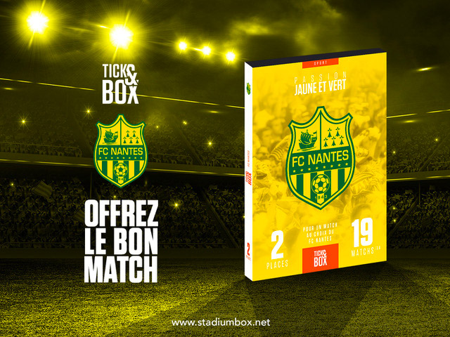 Coffret Foot Ticketbox - Olympique Lyonnais - Supporter - Coffret Cadeau - Idée Cadeau