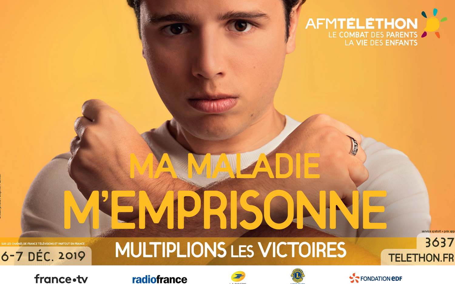 Résultat de recherche d'images pour "telethon 2019 ma vie m'emprisonne"