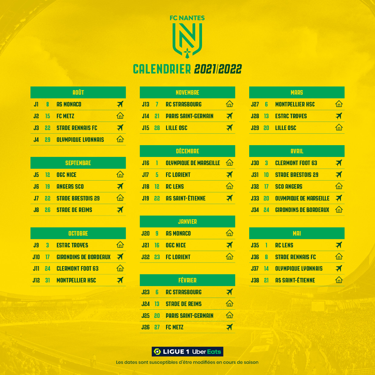 FC Nantes  Calendrier de l'Avent - Rdv sur Facebook pour gagner