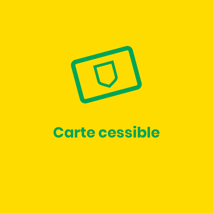 Carte cessible