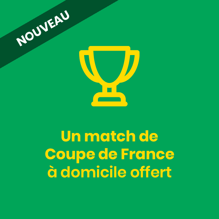 Un match en Coupe de France à domicile offert