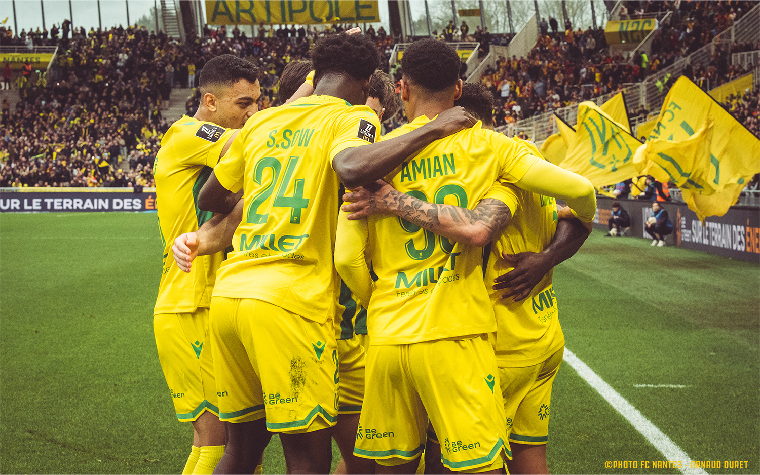 Poster Officiel FC Nantes – Saison 1997/98 – Calendrier Inclus