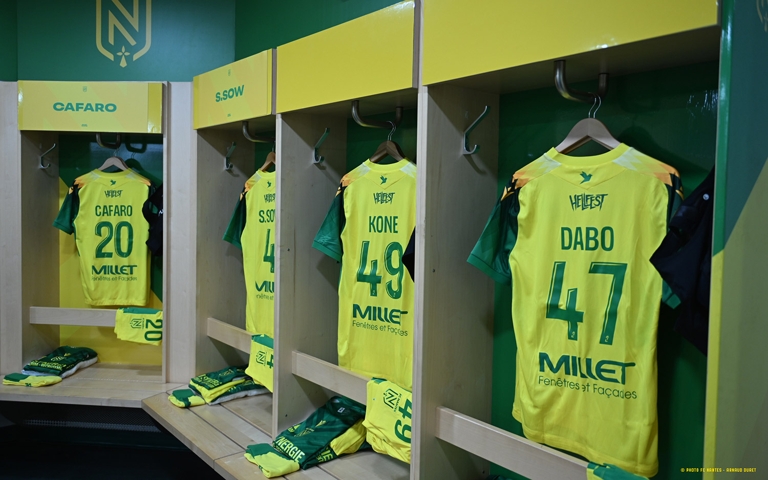 FC Nantes - | Rodez AF - | Nantes' starting lineup