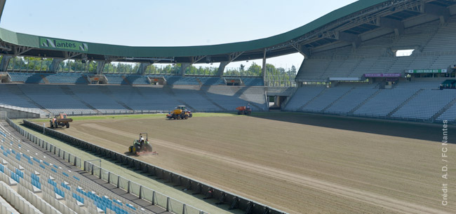 Travaux Pelouse Stade de la Beaujoire