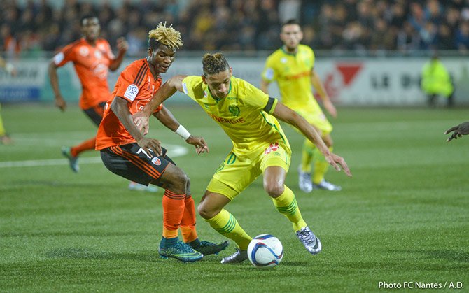 Touché à la cheville lors du dernier entraînement, Yacine Bammou était bien présent au Moustoir