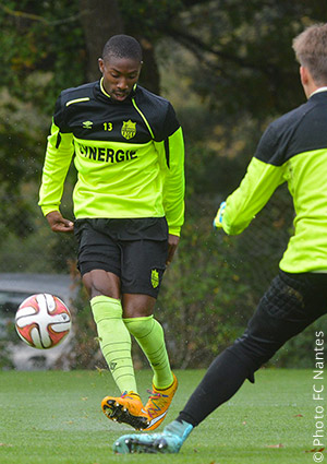 Serge Gakpe à l'entraînement