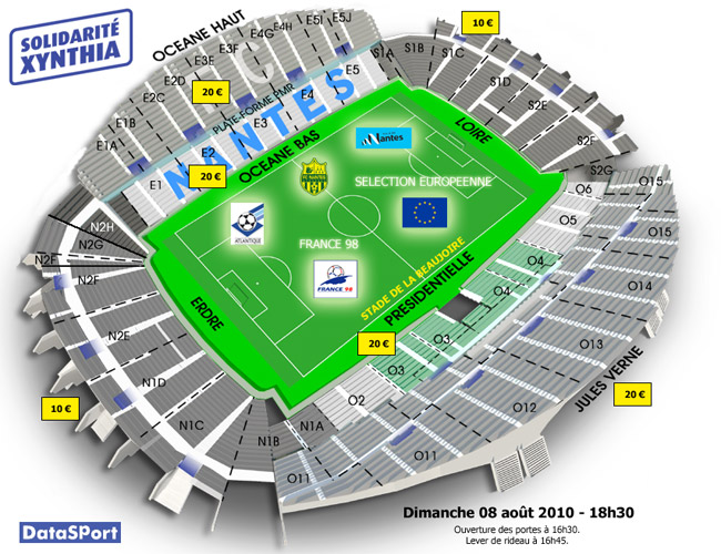 Prix des places